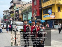 *Libur Akhir Pekan, Personel Satsamapta Polres Tanah Karo Gelar Patroli dan Atur Lalin di Wilayah Berastagi