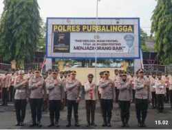 Pengukuhan Saka Bhayangkara Angkatan 37, Kapolres Purbalingga Tekankan Wawasan Kebangsaan Sebagai Pembeda Generasi