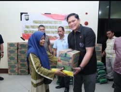 Ditresnarkoba Polda Kepri Salurkan 116 Paket Sembako Untuk Keliarga Tahanan