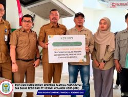 PT Kerinci Merangin Hidro Wujudkan Kepedulian Sosial, Salurkan Bantuan Medis ke RSUD Kerinci