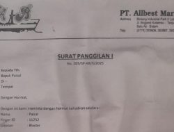 Surat Panggilan Misterius di PT Allbest Marine Picu Gejolak: PHK Kilat Diduga Langgar Prosedur, Pengamat Soroti Krisis Etika Industri Maritim Batam