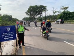 Cegah Kecelakaan dan Kemacetan, Satlantas Barelang Laksanakan Kanalisasi Pagi di Jalur Utama Batam
