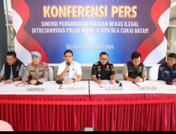 Operasi Gabungan Polda Kepri–Bea Cukai Bongkar Penyelundupan Pakaian Bekas Ilegal di Batam Lima Pelaku Ditangkap, Puluhan Koper dan Karung Barang Bukti Disita