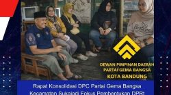 Rapat Konsolidasi DPC Partai Gema Bangsa Kecamatan Sukajadi Fokus Pembentukan DPRt Tingkat Kelurahan