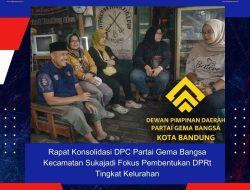 Rapat Konsolidasi DPC Partai Gema Bangsa Kecamatan Sukajadi Fokus Pembentukan DPRt Tingkat Kelurahan