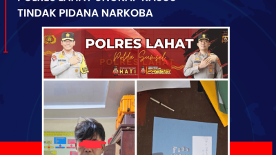 Polres Lahat Ungkap Kasus Tindak Pidana Narkoba