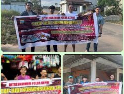 Personel subdit 3 Jatanras Polda Kepri sosialisasikan top judi konvensional