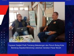Yayasan Gadjah Putih Tandang Makalangan dan Perum Bulog Kota Bandung Sepakat Bersinergi Jalankan Gerakan Pasar Murah