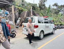 Aipda Raja Faisal mushawir hadir di saat duka warga : Polri untuk masyarakat