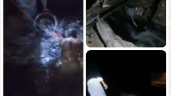 Gorong-Gorong Jebol di Betung Barat Makan Korban, Pengendara Motor Terperosok*