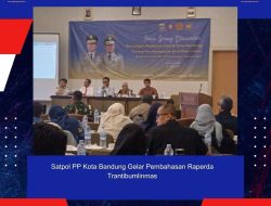Satpol PP Kota Bandung Gelar Pembahasan Raperda Trantibumlinmas