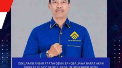 DEKLARASI AKBAR PARTAI GEMA BANGSA JAWA BARAT AKAN DIGELAR DI SICC SENTUL PADA 10 NOVEMBER 2026*