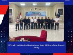 KPK-ME Hadiri Coffee Morning Lapas Kelas IIB Muara Enim, Perkuat Sinergi