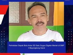 Perhelatan Sepak Bola Antar SD Satu Gugus Digelar Meriah di SMP 3 Bayongbong Garut