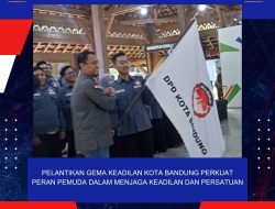 PELANTIKAN GEMA KEADILAN KOTA BANDUNG PERKUAT PERAN PEMUDA DALAM MENJAGA KEADILAN DAN PERSATUAN