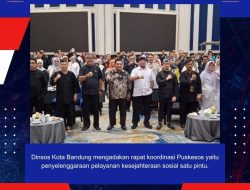 Dinsos Kota Bandung mengadakan rapat koordinasi Puskesos Yaitu Penyelenggaraan Pelayanan Kesejahteraan Sosial Satu Pintu.