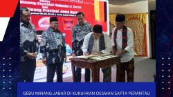 GEBU MINANG JABAR DI KUKUHKAN OESMAN SAPTA PERANTAU JADI KEKUTAN EKONOMI